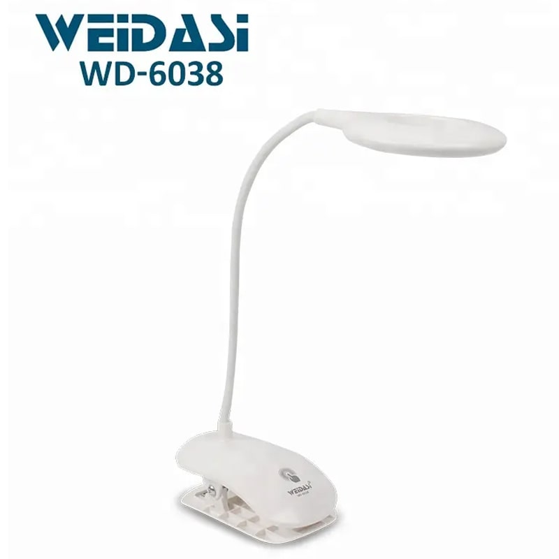 Աչքերի պաշտպանության ծալովի LED լամպ Weidasi WD-6038 BB սենսորային կառավարմամբ