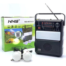 Արևային էներգիայով աշխատող բազմաֆունկցիոնալ ռադիո NNS NS-8033LS BB