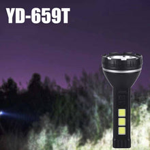 Վերալիցքավորվող LED+COB լապտեր YD-659T-7 BB