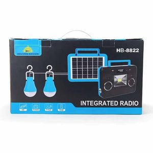 Многофункциональный фонарик на солнечной энергии с функцией Powerbank и радио GDHHDP HH-8822 BB