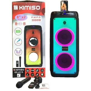 Bluetooth դինամիկ ՝ միկրոֆոնով և հեռակարավարման վահանակով Kimiso QS-4219 BB
