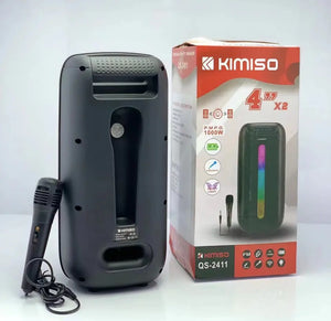 Bluetooth դինամիկ ՝ միկրոֆոնով և հեռակարավարման վահանակով KIMISO QS-2411