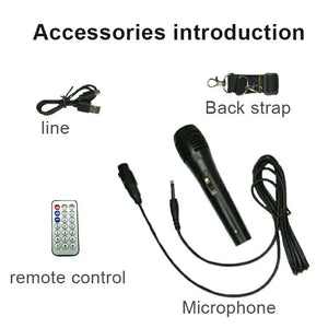 Bluetooth դինամիկ ՝ միկրոֆոնով և հեռակարավարման վահանակով ZQS-4209 BB