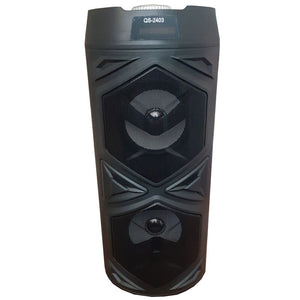 Bluetooth դինամիկ ՝ միկրոֆոնով և հեռակարավարման վահանակով KIMISO QS-2403 BB